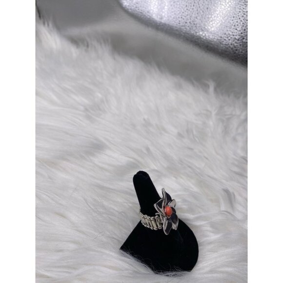 Paparazzi Jewerly- Ask For Flowers Orange Ring- Item 88 - Picture 5 of 7